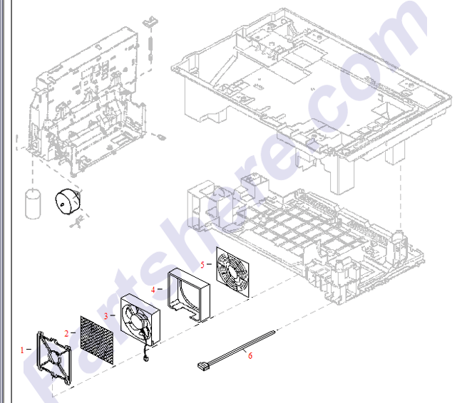 HP parts picture diagram for 3160-1039, C1676-40159, C5300-00022, C5300-40017, C5300-40027, C5300-80003